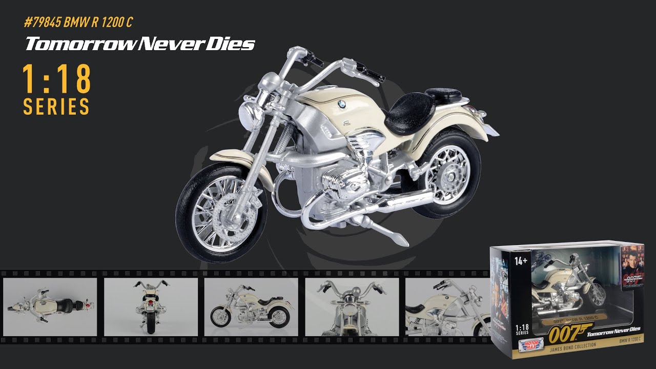 James Bond BMW R1200C Model Bike - Tomorrow Never Dies Edition