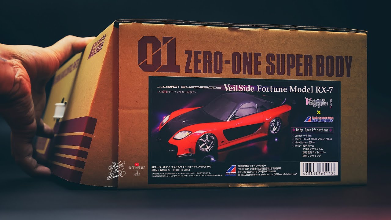 Open Box ABC Hobby VeilSide Fortune Model RX-7 RC Body Shell (4K