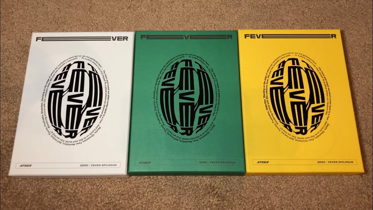 ATEEZ FEVER EPILOGUE All 3 Versions (A, Diary, Z) Unboxing with