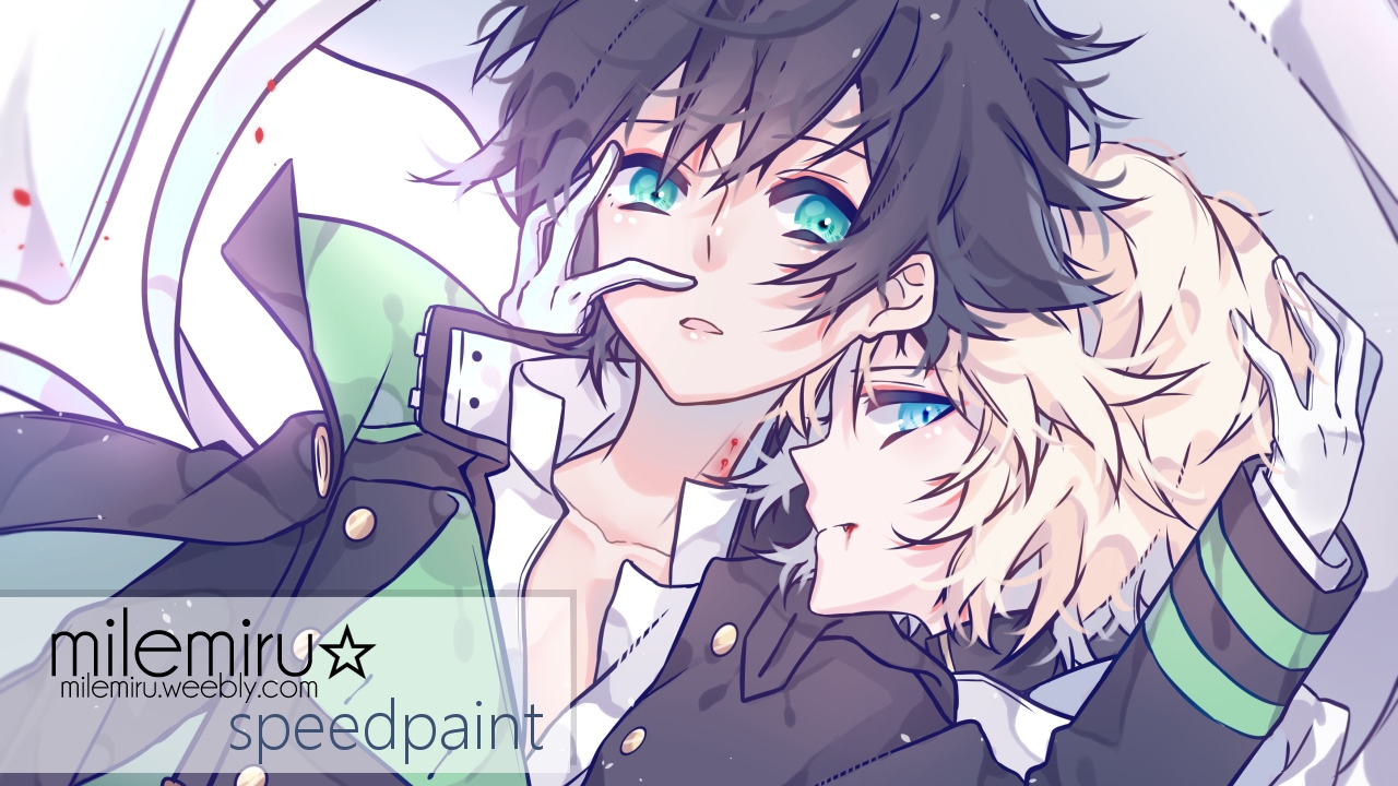 ☆「終わりのセラフ」優一郎&ミカエラ【描いてみた | speedpaint