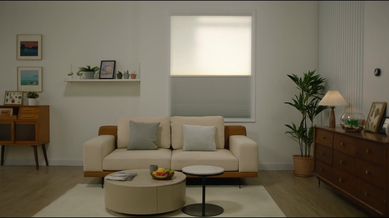 Moodify電動ハニカムシェード【Moodify公式】 - YouTube