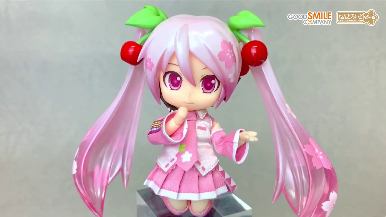 ねんどろいどどーる 桜ミク【さんろくまる動画】 - YouTube