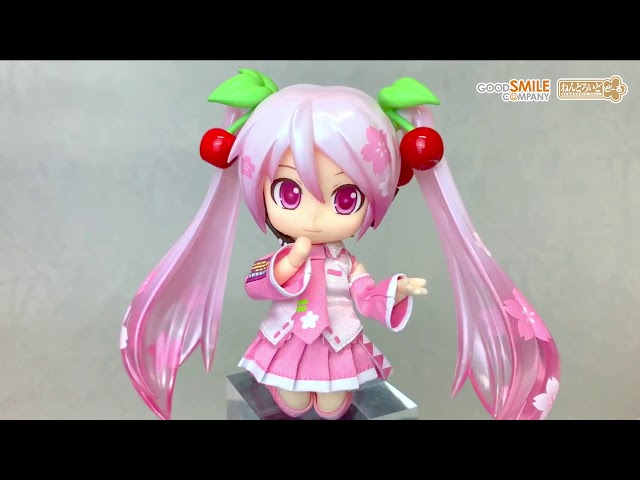 ねんどろいどどーる 桜ミク【さんろくまる動画】 - YouTube