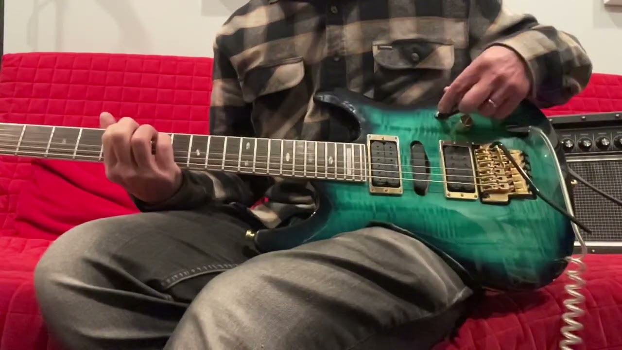 1996 Ibanez S540FM Transparent Turquoise S Series Guitar MIJ