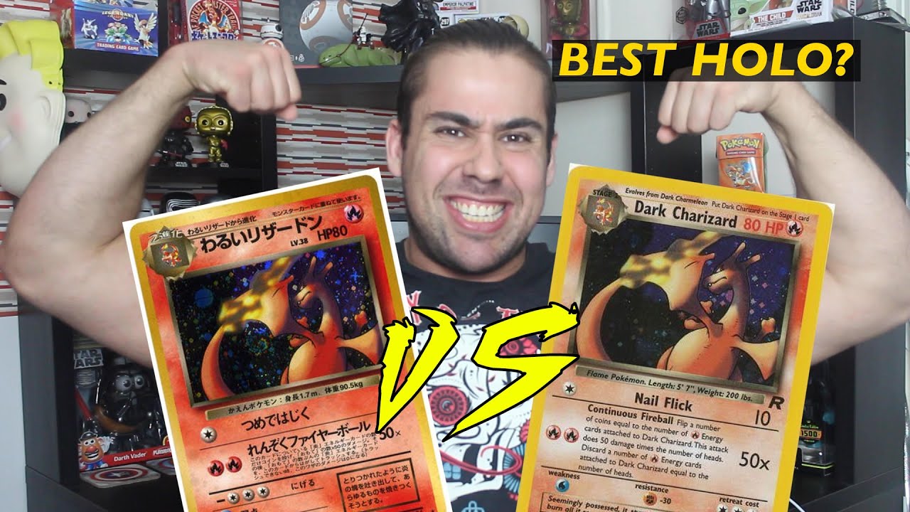 Pokemon English Vs Japanese - Dark Charizard Pokemon Card