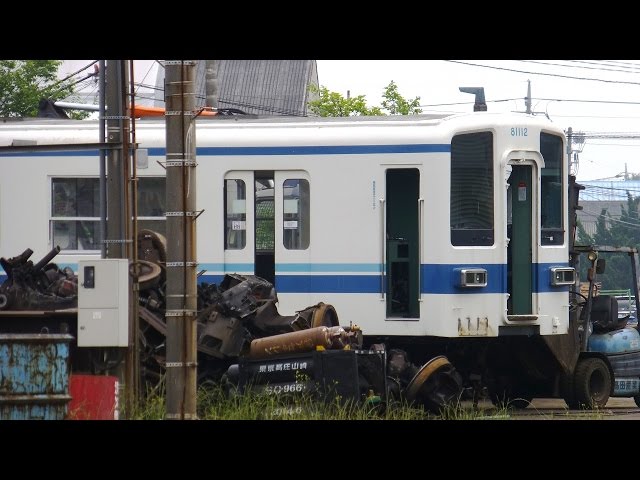 廃車 東武ワンマン8000系 81112F 解体進む】東武東上線・越生線