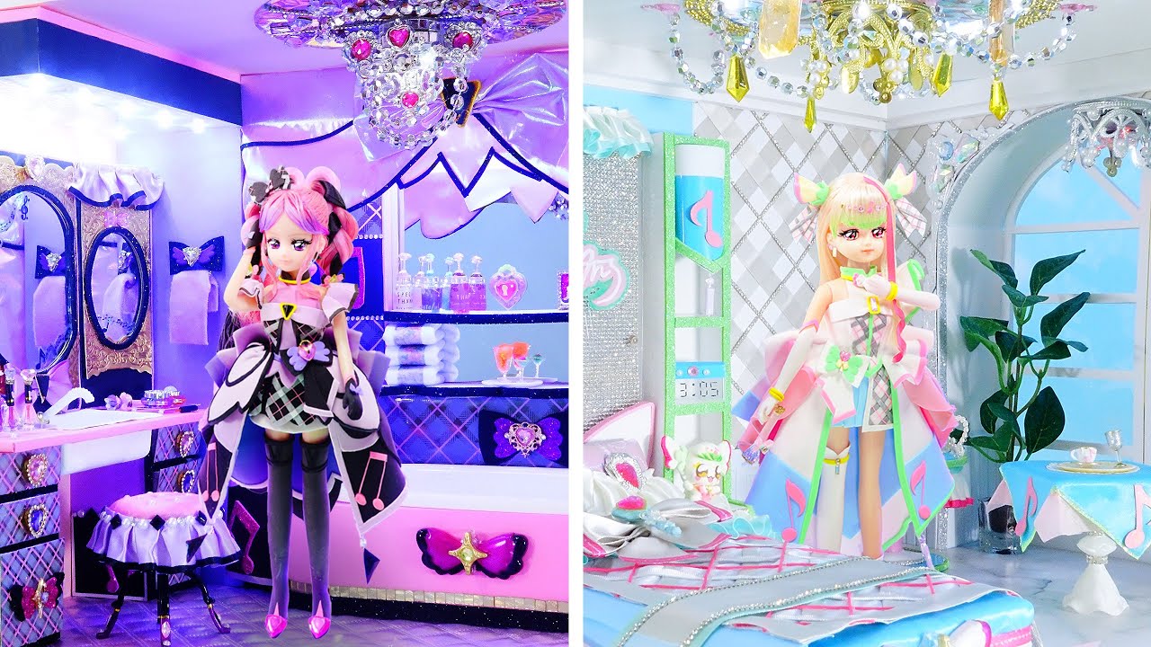 DIY Dollhouse✨Cure's Kune & Cure Kiss debut❤️Make your own room