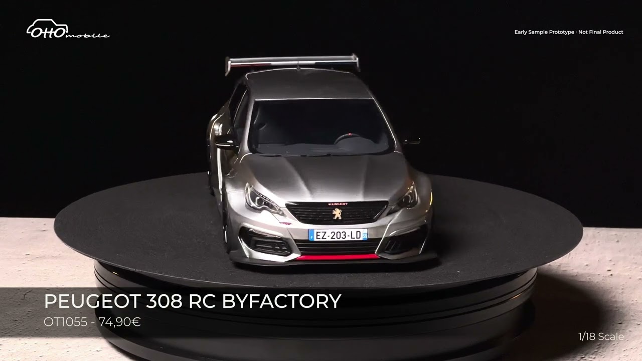 OttOmobile - Peugeot 308 RC BYFACTORY Gris Artense 2020 - 1/18