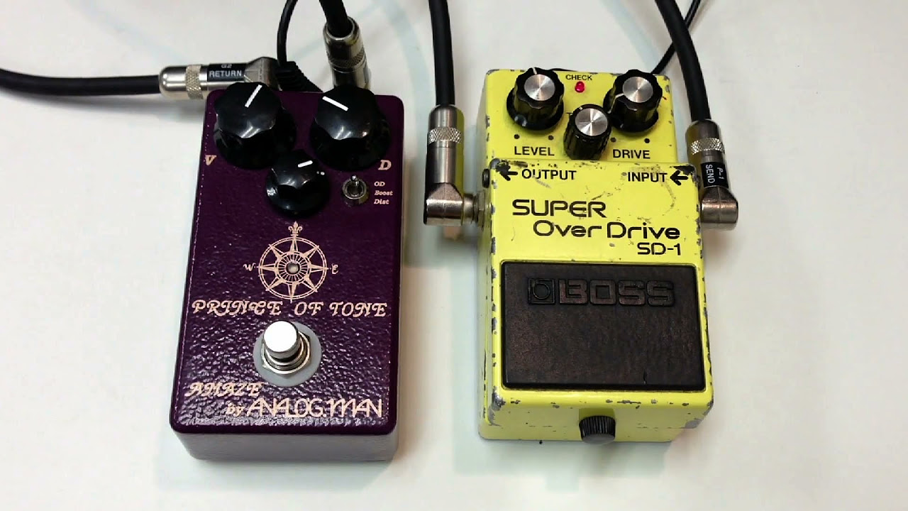 GEAR DEMO - Analogman SD-1 Silver Mod - YouTube