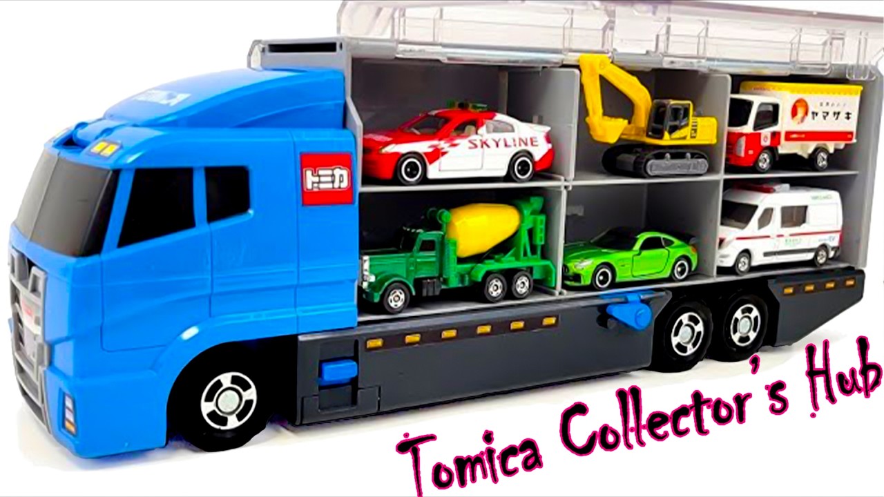 トミカ☆高級ミニカーを開封してコンボイ出発！ホンダNSXも参加☆Unbox