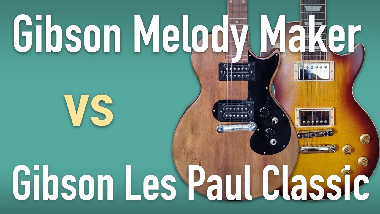 Modified Gibson Melody Maker vs Gibson Les Paul Classic - YouTube