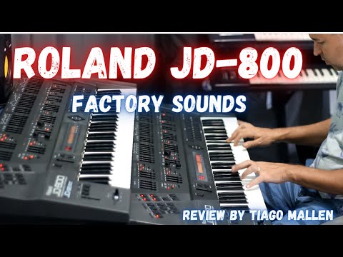 ROLAND JD-800 Programmable Synthesizer - (Timbres de Fábrica