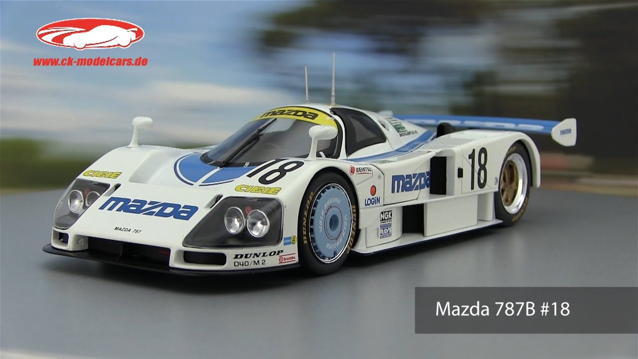 ck-modelcars-video: Mazda 787B #18 6th 24h LeMans 1991 Kennedy