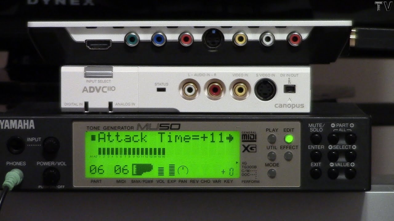 Yamaha MU50 MIDI sound module and MIDI keyboard controller - YouTube