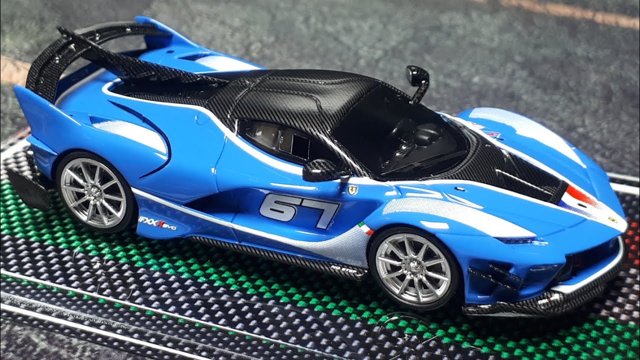 1/64 Ferrari FXX-K Evo blue by U2 resin model car review - YouTube