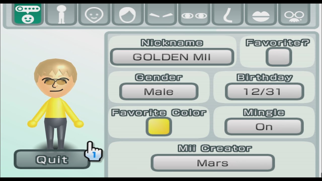 THE GOLDEN MII {5K SUBS SPECIAL} - Mii 2602 - YouTube