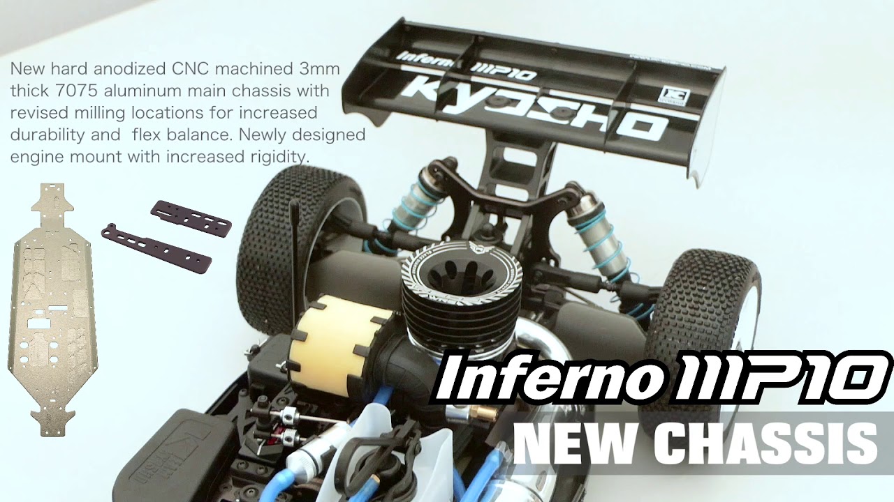 NEW CHASSIS 【KYOSHO INFERNO MP10 OFFICIAL PV】 - YouTube