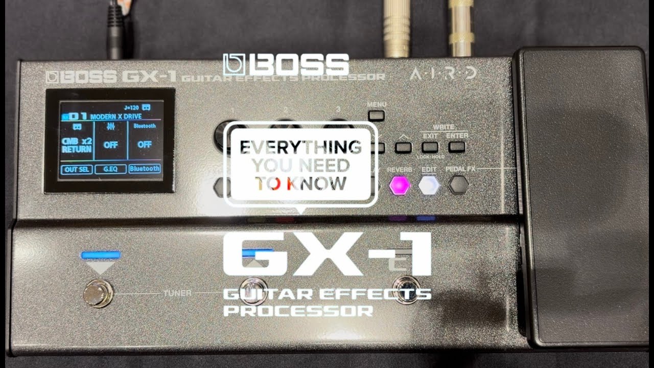本日のエフェクター】BOSS GX-1 - YouTube