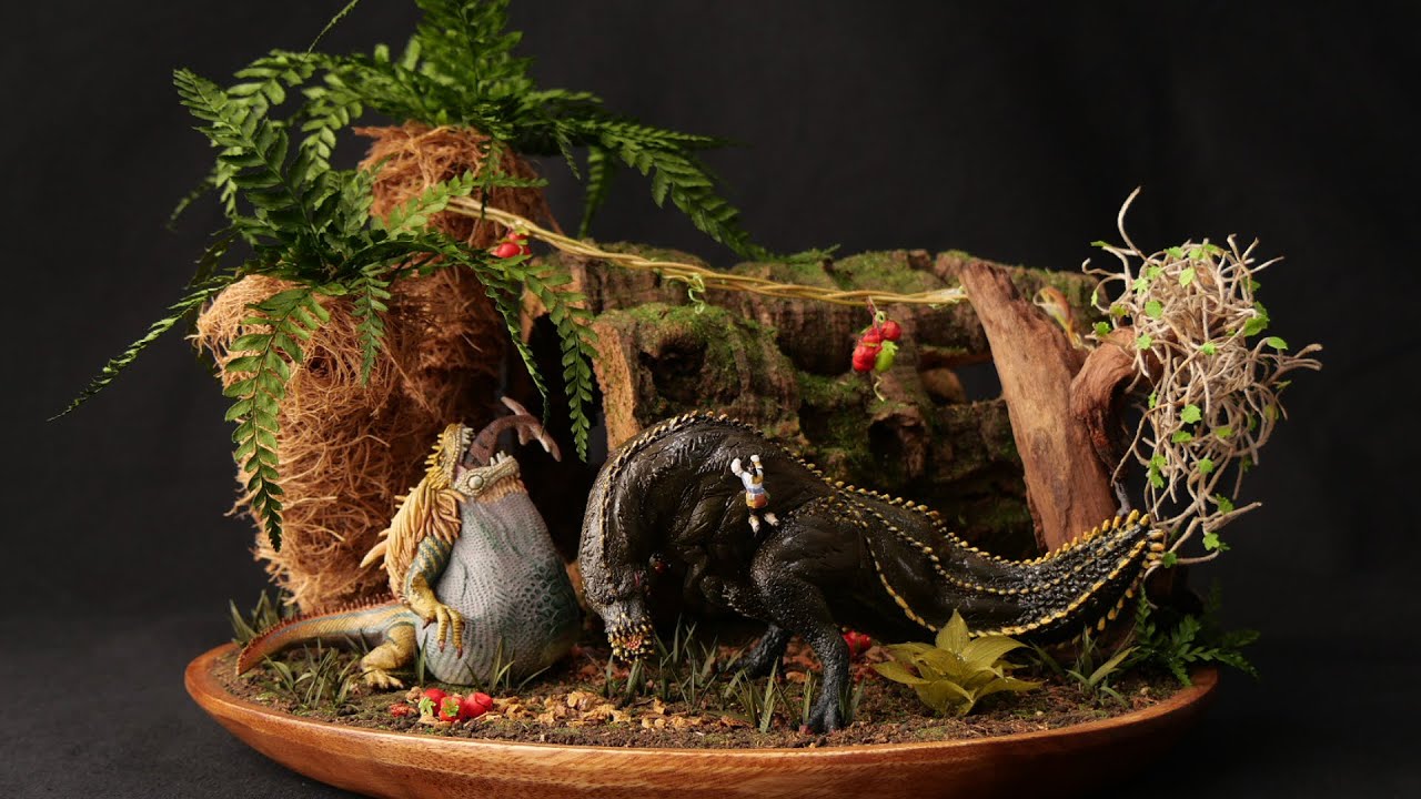 受付嬢・イビルジョー・ドスジャグラス] 小さなジオラマ モンハン