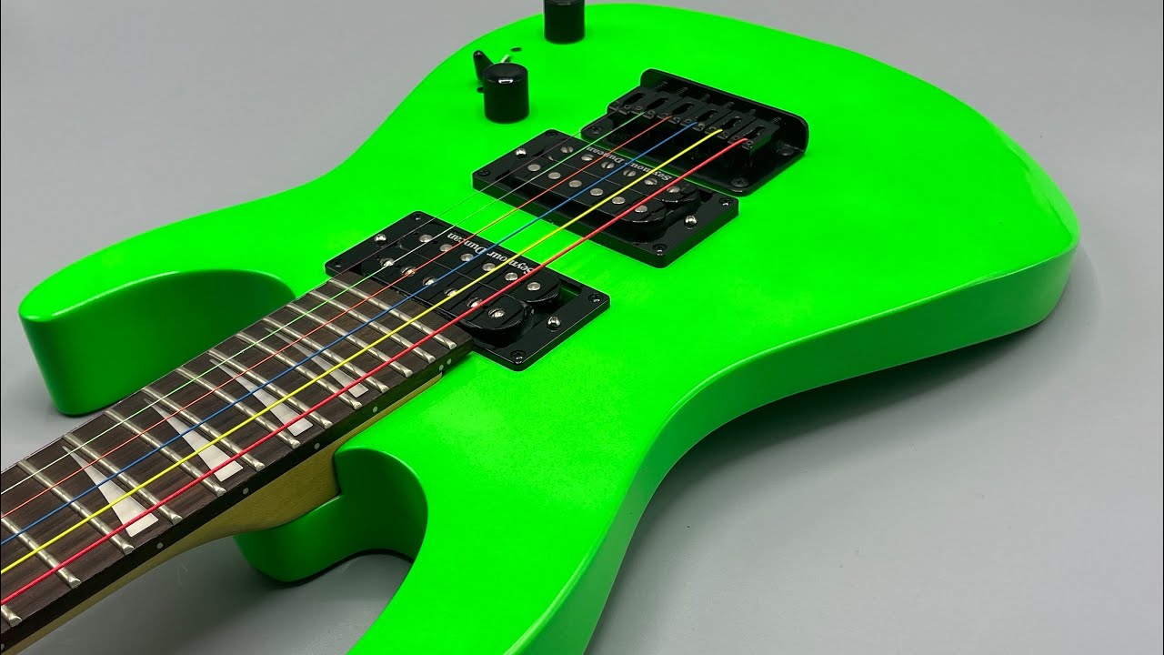 Jackson Minion JS1X Slime Green 3/4 Guitar Unboxing and Tone Test