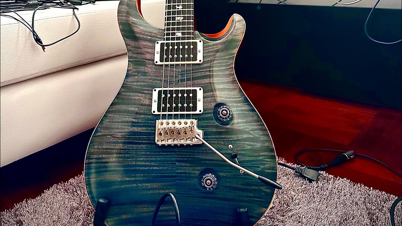 PRS custom 24 10top 2016 limited edition satin clean tone - YouTube