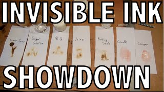 Testing 11 Different Invisible Inks - YouTube