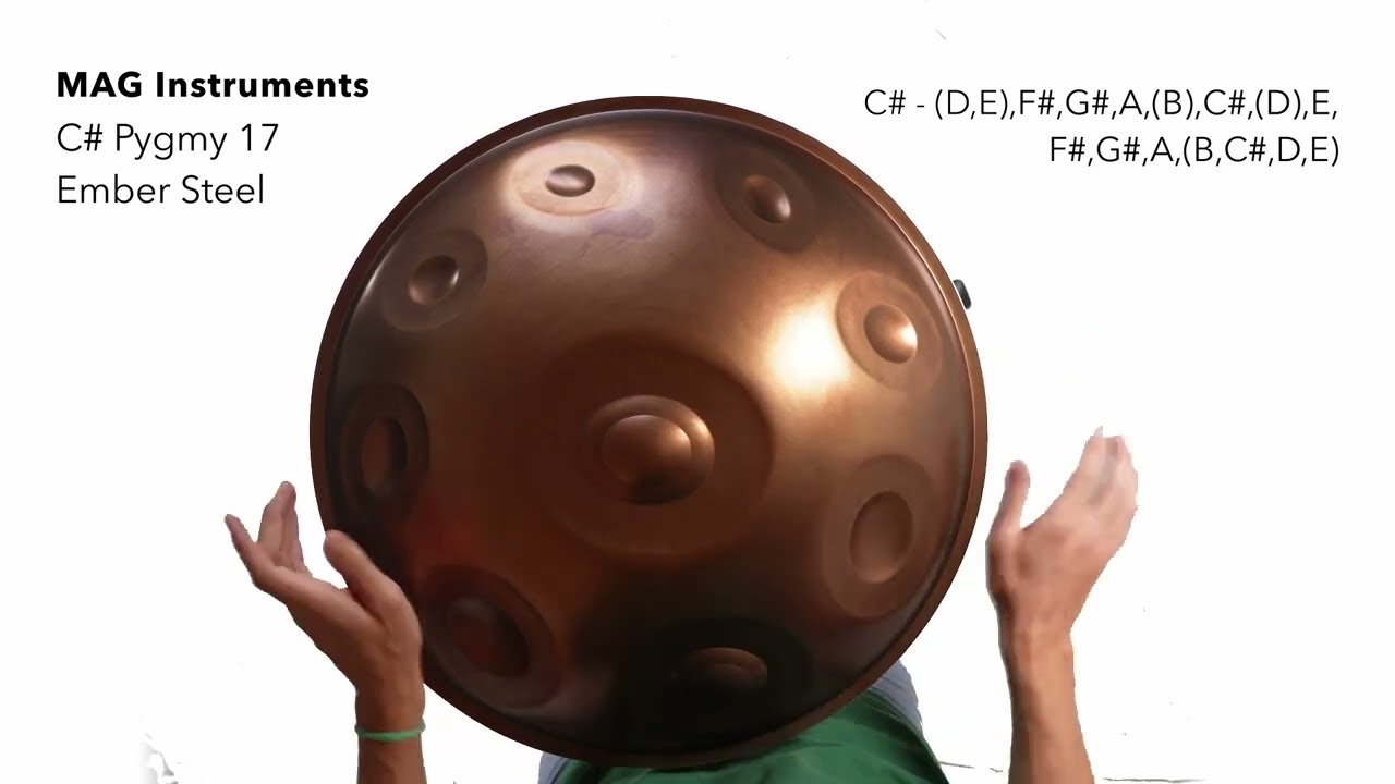 Mag Handpan | C# Pygmy 17 | Ember Steel - YouTube