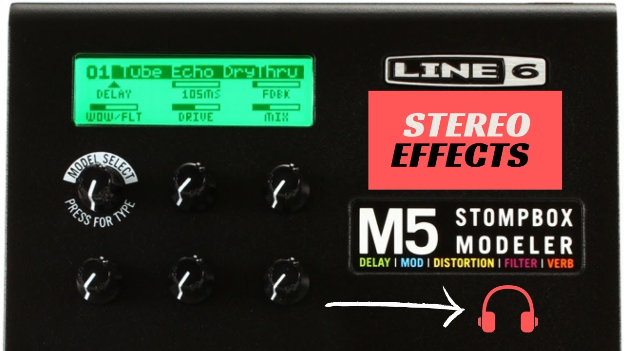 Line-6 M5 Pedal | Stompbox Modeler (Stereo Effects) Fender