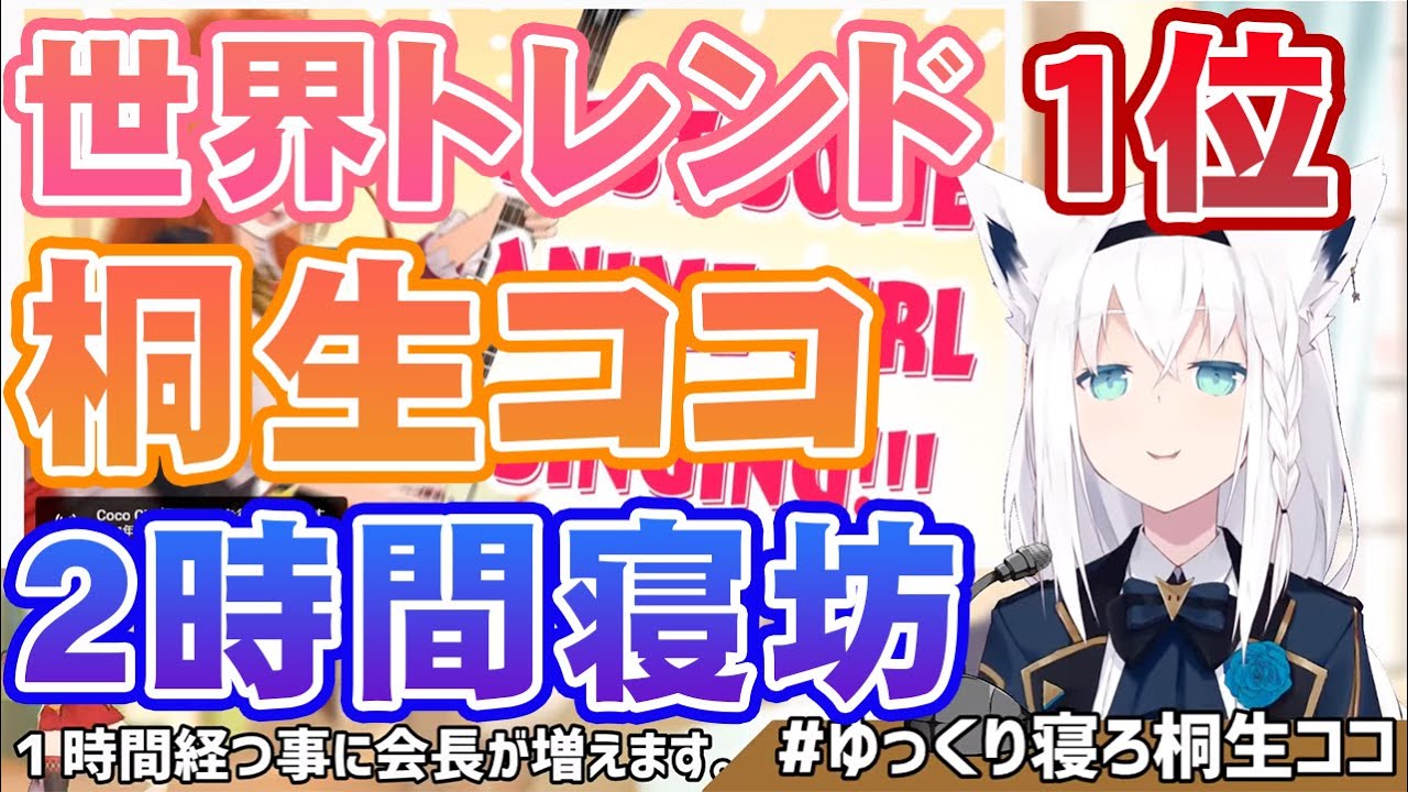 A New Legend] Kiryu Coco Overslept, Shirakami Fubuki Keeps the