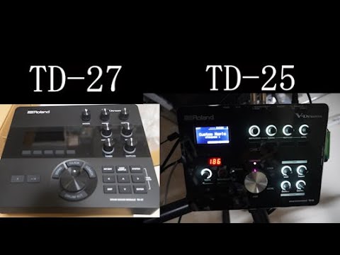 TD-27 VS TD-25 Roland音源モジュール比較音源 - YouTube
