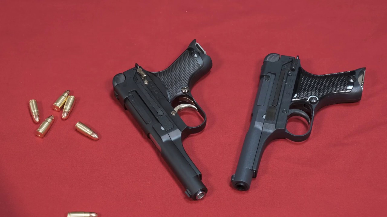 九四式拳銃 モデルガン タナカ＆HWS競作 - YouTube