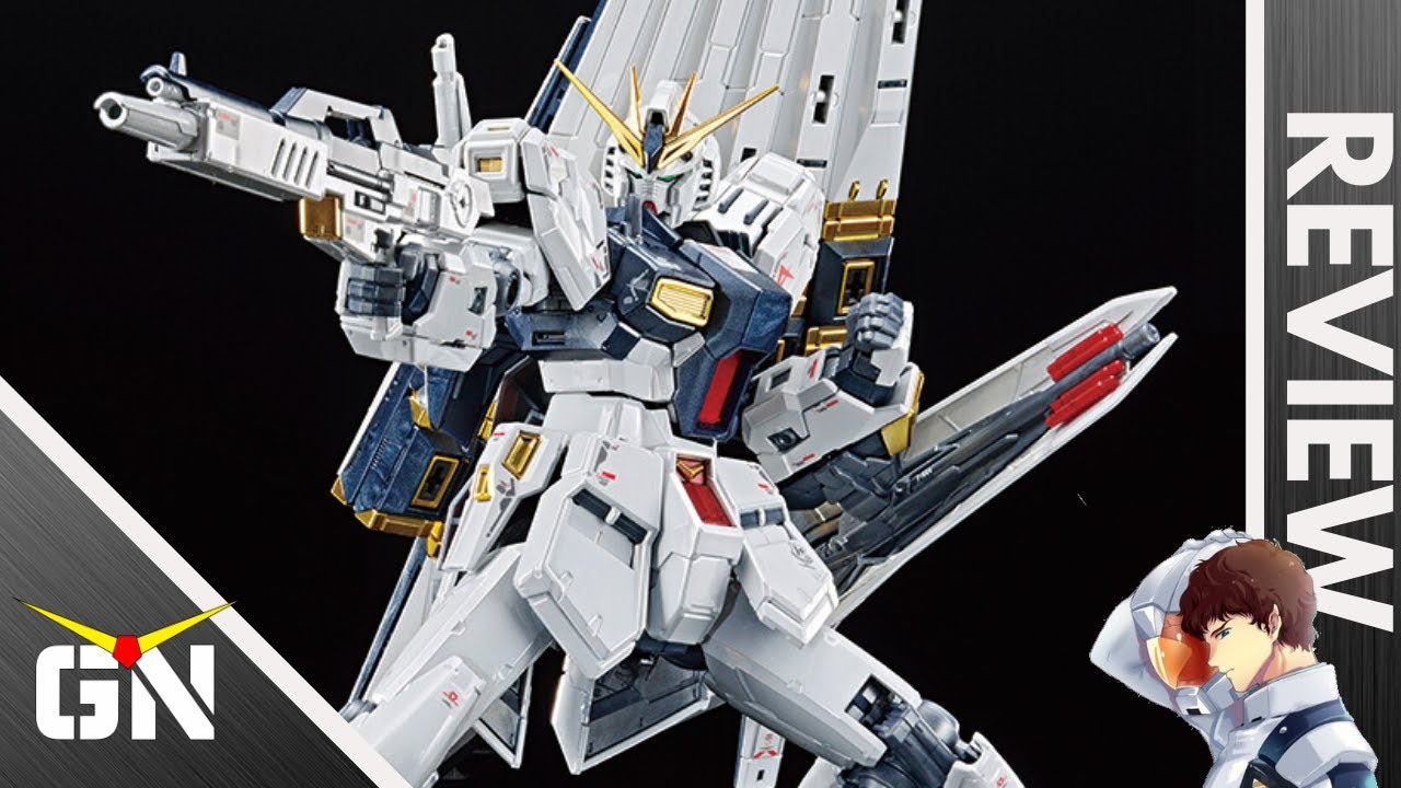 RG 1/144 RX-93 NU Gundam [Titanium Finish]| REVIEW - YouTube