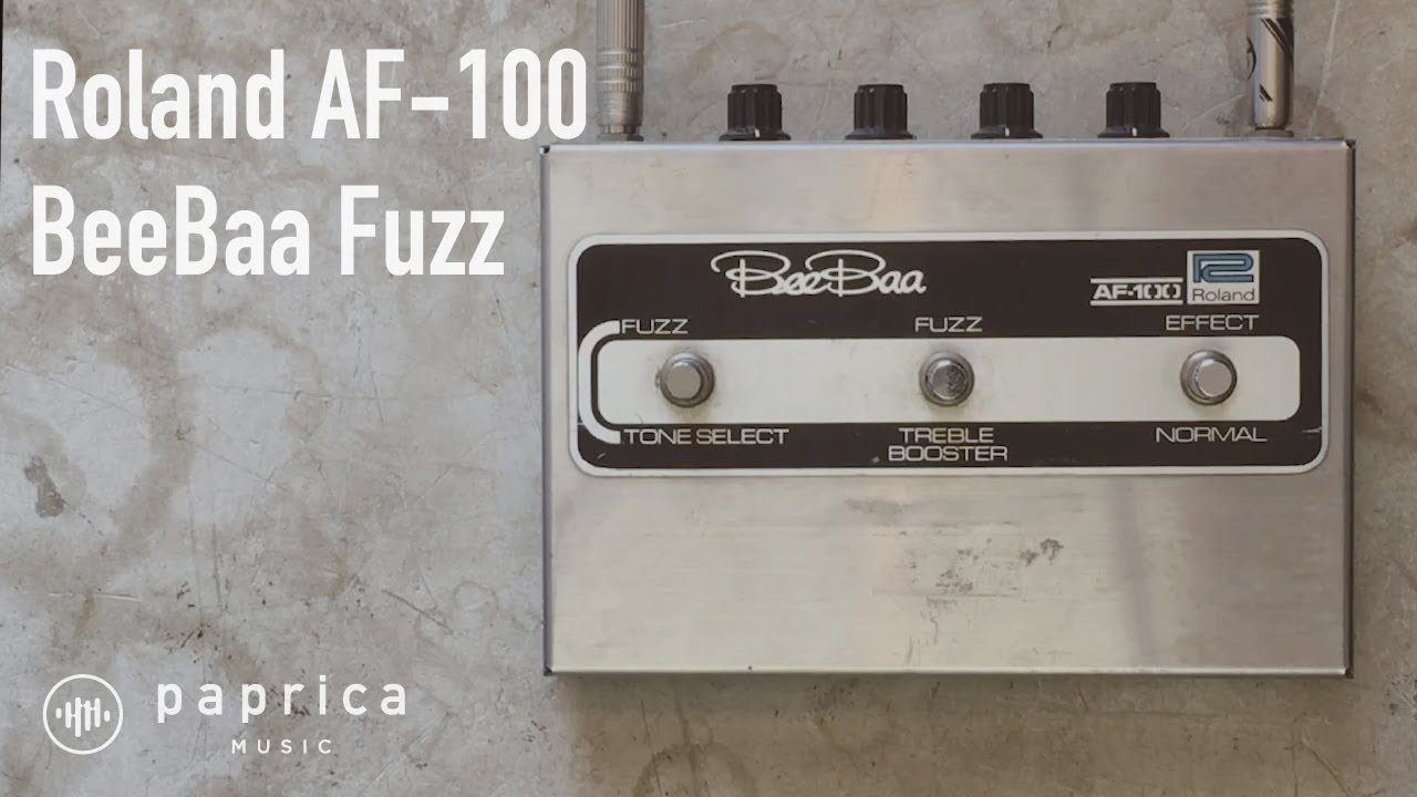 Roland AF-100 BeeBaa Fuzz Japan Vintage ファズ 試奏動画 - YouTube