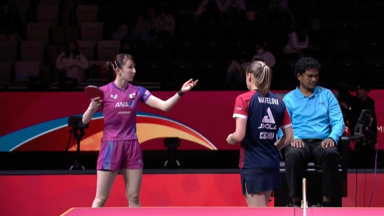 サーブが見えない！】早田ひながTTRを要求し、これが認められる