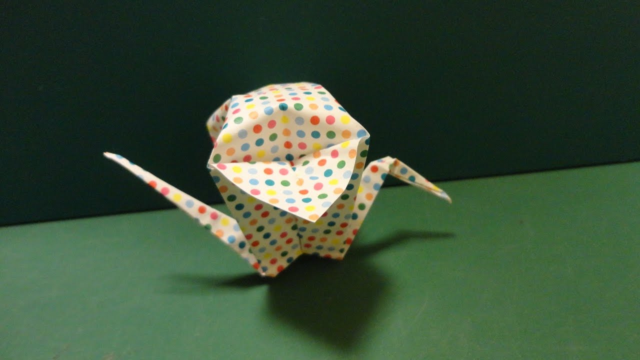 珍しい！「鶴」折り紙