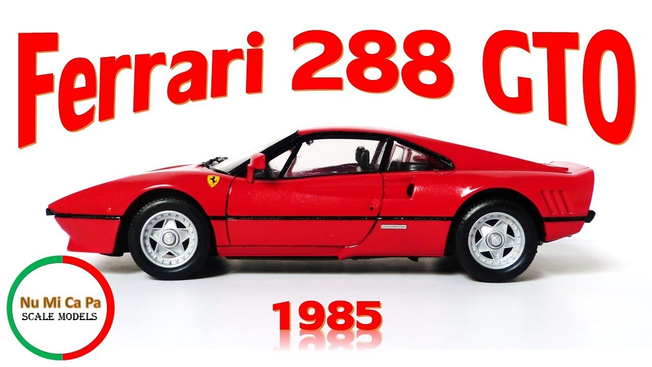 1985 Ferrari 288 GTO, Italeri No. 652 1/24 Scale Model Kit Build