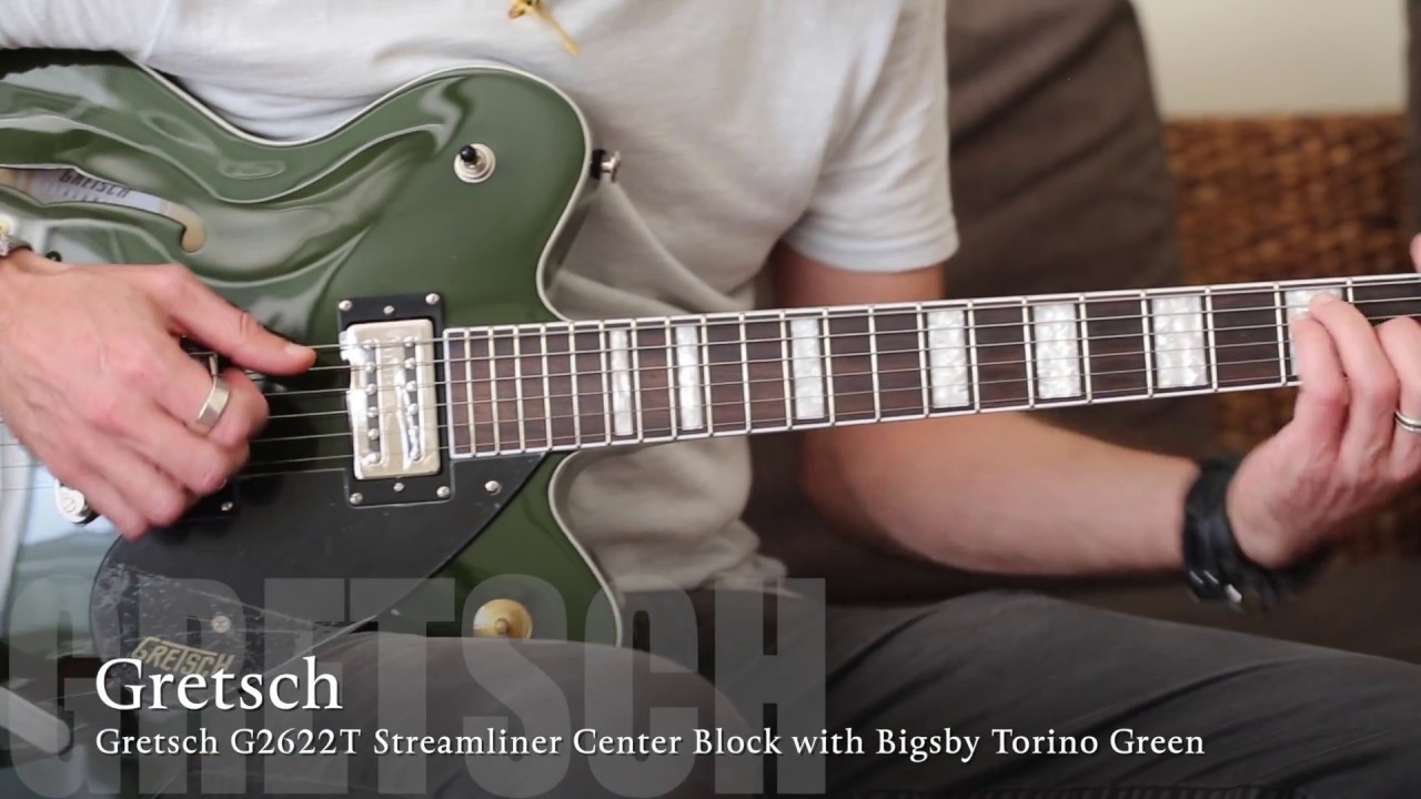 Gretsch G2622T Streamliner Center Block with Bigsby Torino Green