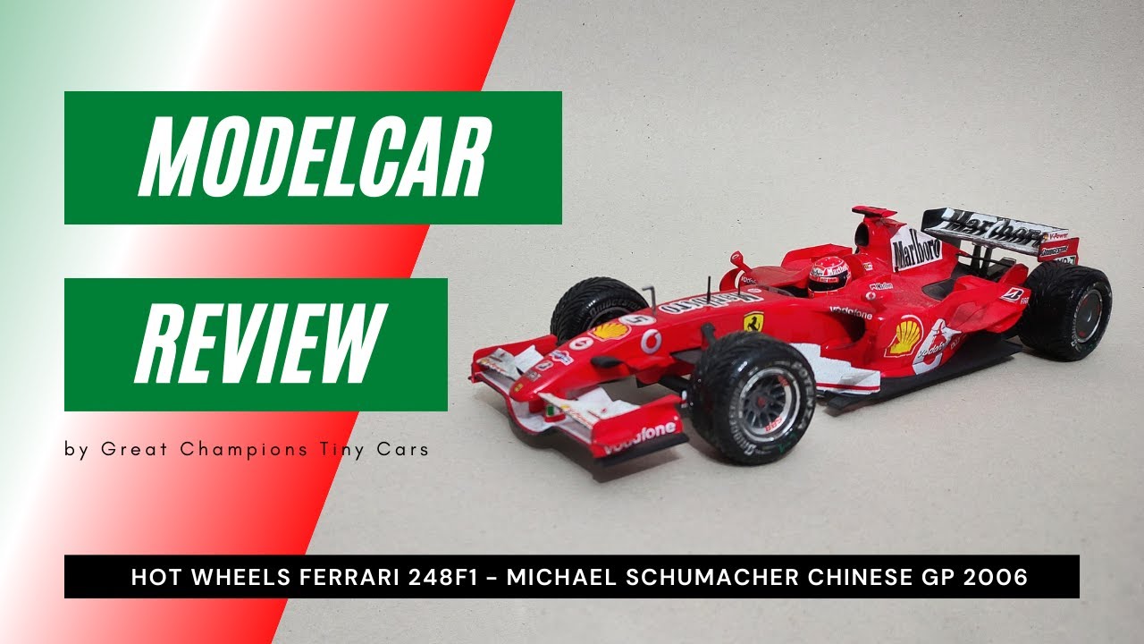 REVIEW Hot Wheels 1:18 diecast Ferrari 248 F1 modelcar, Michael