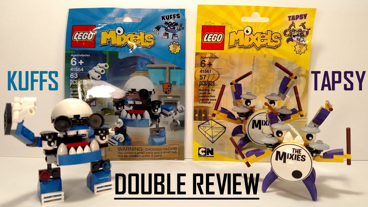 LEGO Mixels Series 7 DOUBLE REVIEW - Kuffs and Tapsy! (Comparison