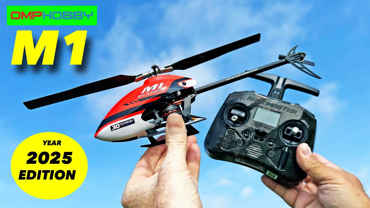 Radio-controlled helicopter Omphoby M1 Evo unboxing review - YouTube