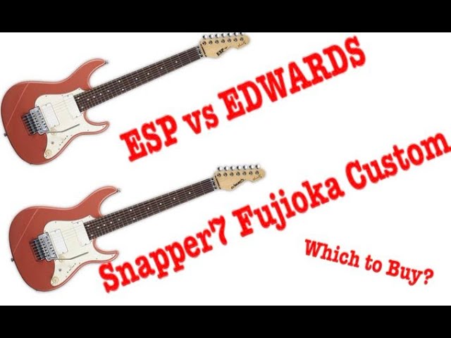 完全別物！？】藤岡幹大スナッパーESPvsEdwards弾き比べてみた！ - YouTube
