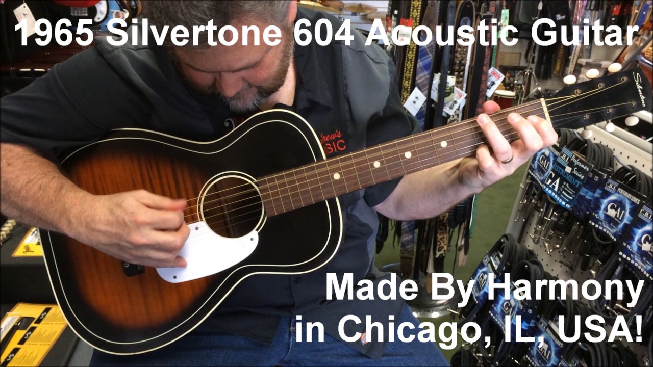 1965 Silvertone 604 Acoustic Guitar - YouTube