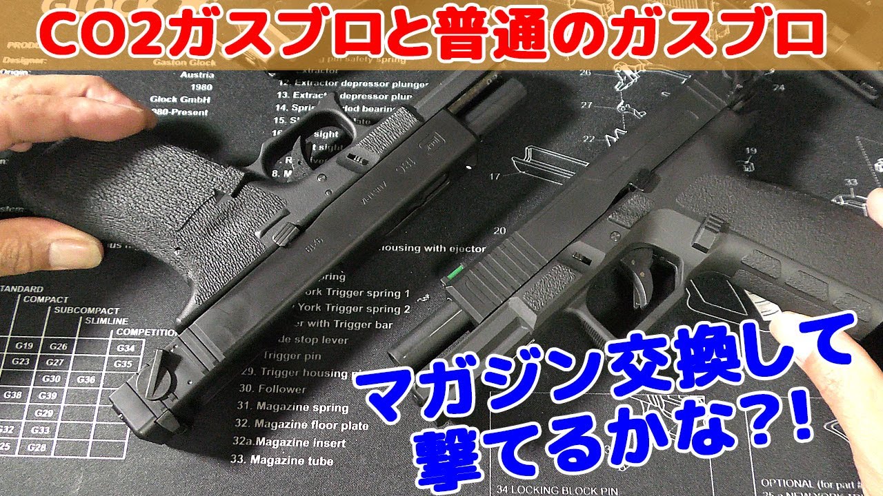 GBBグロック18C、マガジン交換して撃てるのか！やってみました！ - YouTube