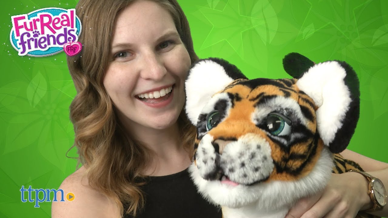 FurReal Roarin' Tyler The Playful Tiger from Hasbro - YouTube