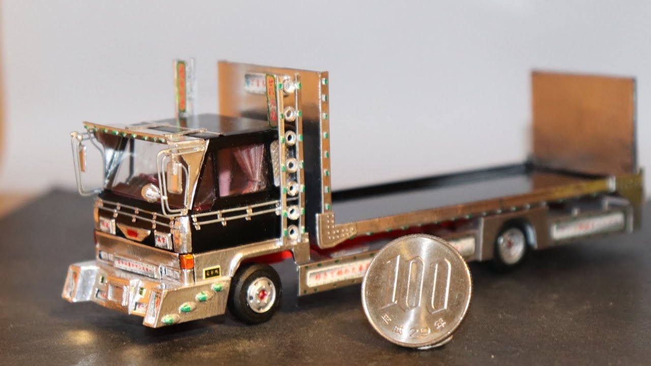 フルスクラッチ)4Dレンジャー 積載車 #デコトラ #トミカ改造