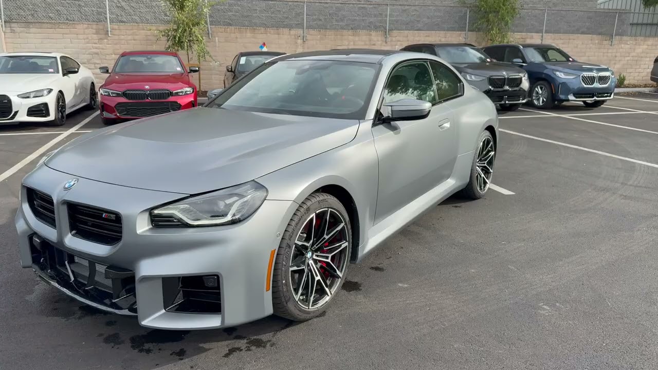 Introducing the 2025 M2 in Frozen Pure Grey with Carbon Buckets