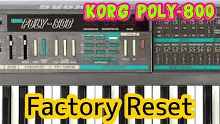 KORG POLY 800 ファクトリーリセット方法と内蔵バッテリー改造