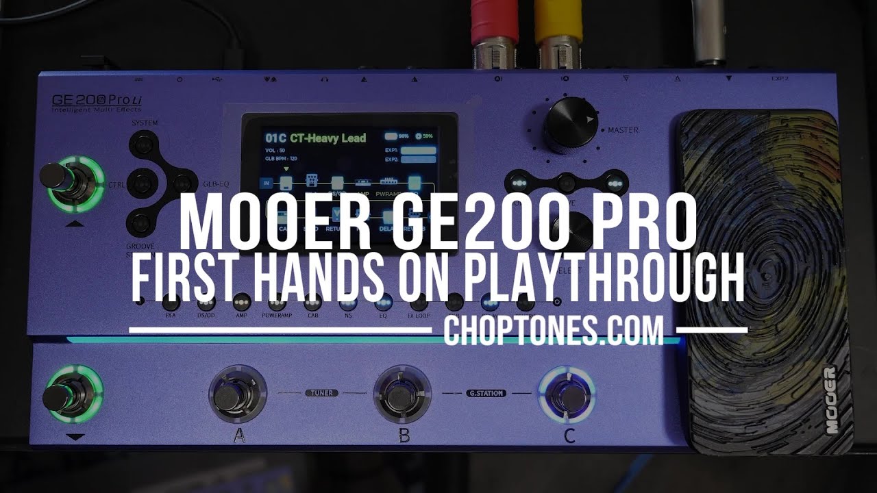 大幅進化を遂げたミドルクラスマルチエフェクター！Mooer GE200 Pro