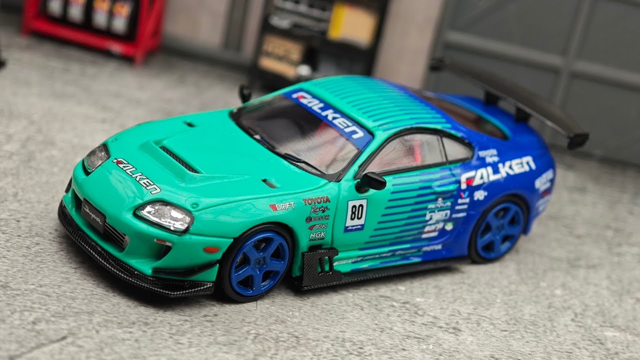 Toyota Supra A80Z with Falken Livery by Time Micro 1/64 | UNBOXING