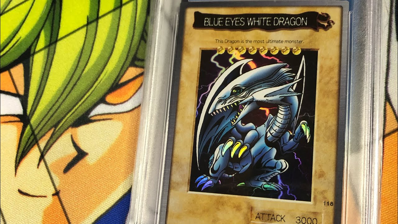 First English Yu-Gi-Oh! Card Ever Produced! 1998 Bandai Blue-Eyes